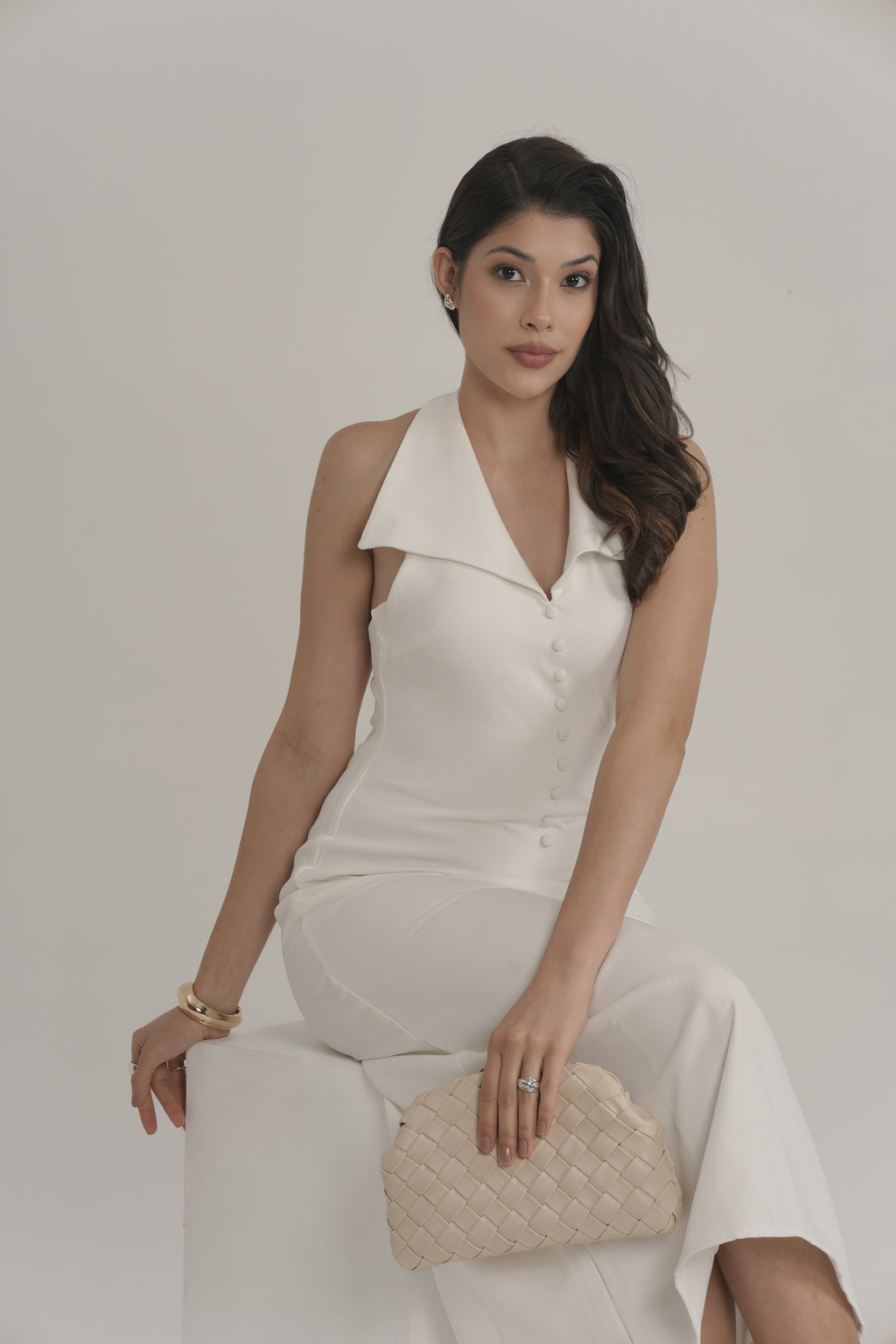 Selene Dress - White
